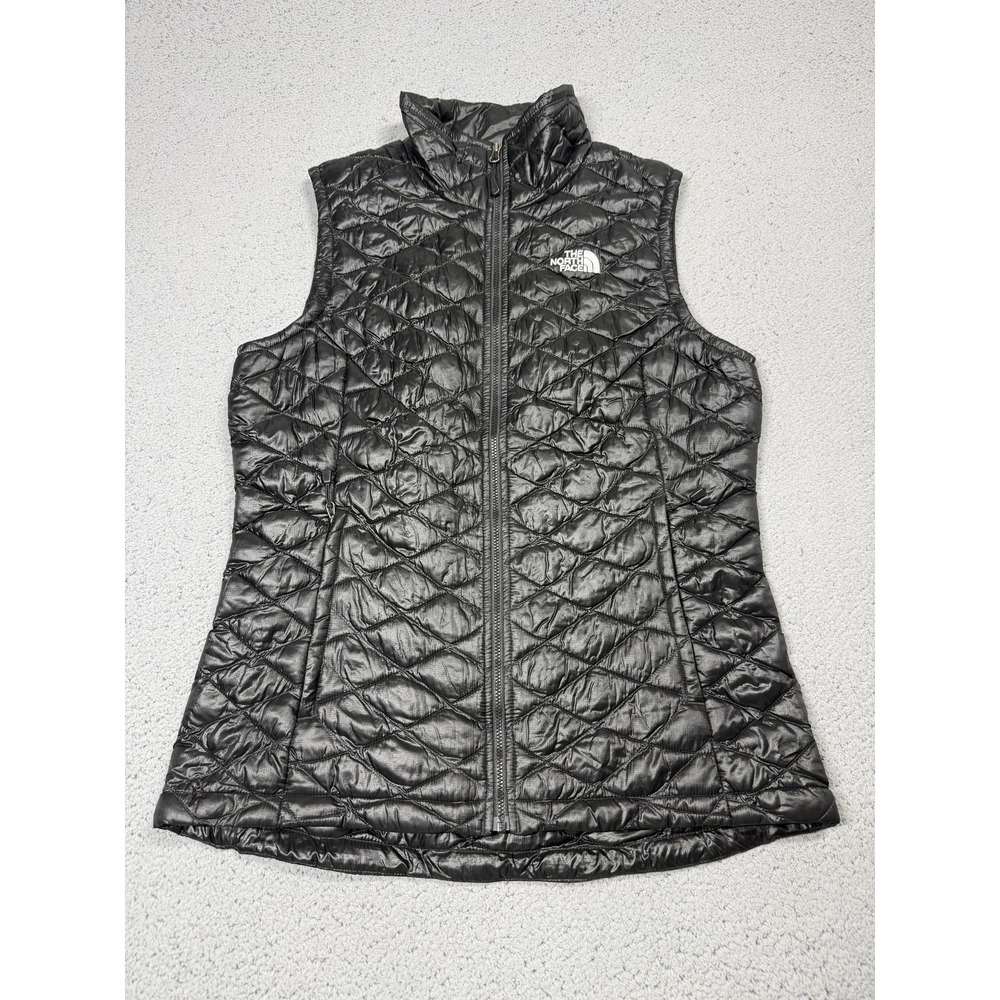 The North Face Thermoball Vest Womens M Black Quilted Insulated Lightweight